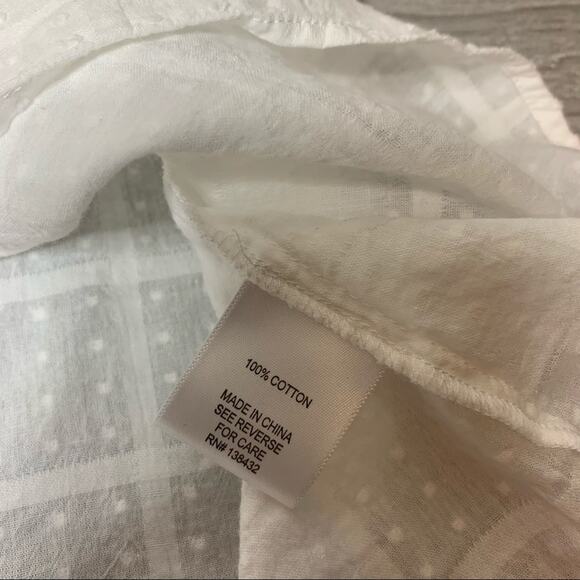 ModCloth Swiss dot window plane white blouse - Picture 8 of 10